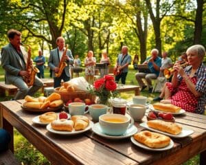 Jazz-Frühstück im Park: Musik und Kulinarik vereint