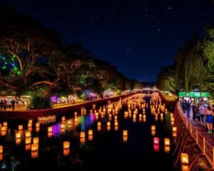 Lichterfestival am Fluss: Ein funkelndes Spektakel