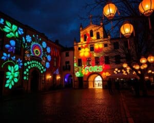 Lichtinstallation in der Altstadt