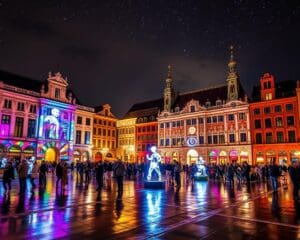 Lichtkunst-Festivals in der Innenstadt besuchen