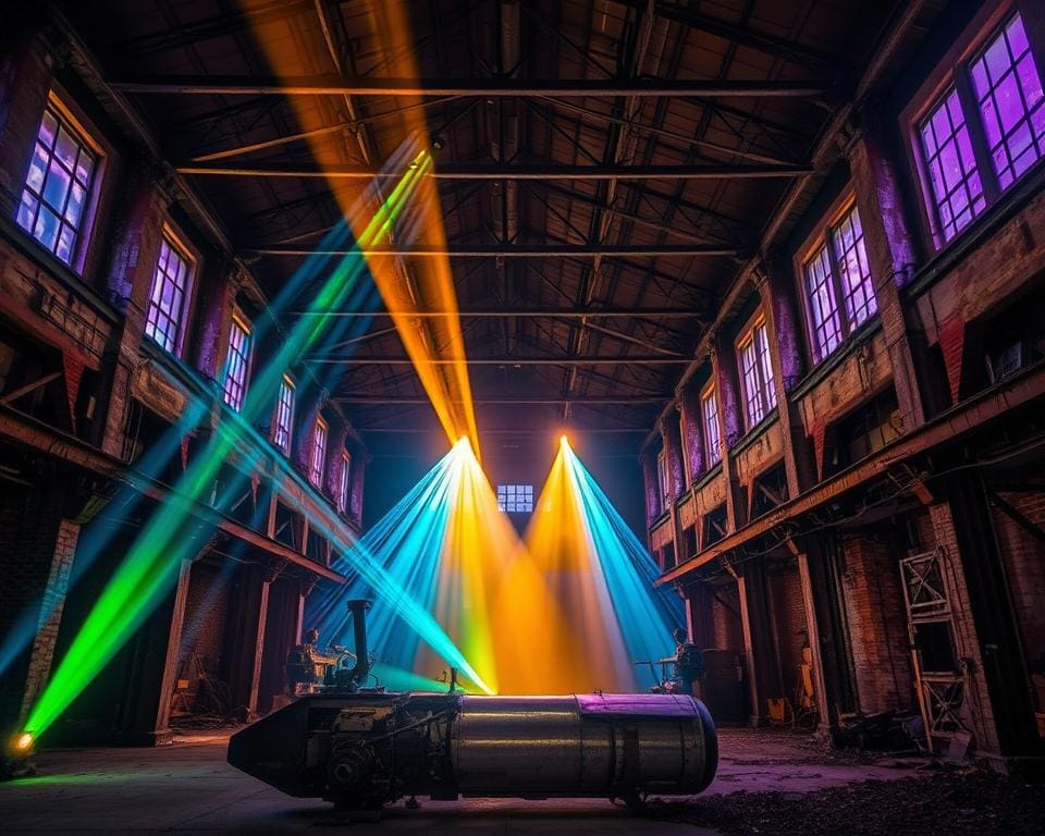 Lichtkunst in alten Fabriken