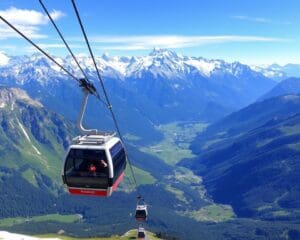 Mit der Seilbahn zum Gipfel: Bergpanorama genießen