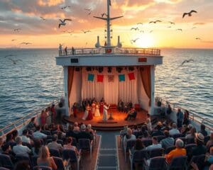 Theaterstück auf dem Schiff: Kultur auf dem Wasser