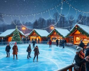 Wintermarkt mit Schlittschuhbahn: Eisvergnügen und mehr