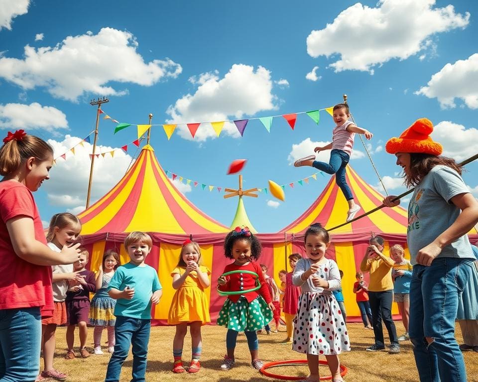 Zirkusworkshops für Kinder und Erwachsene besuchen