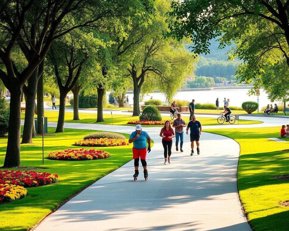 beste Parks für Rollschuh-Ausflüge