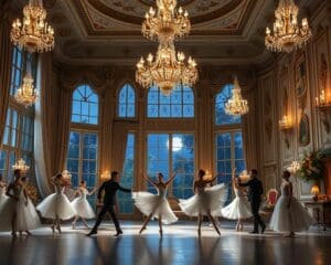 Ballettaufführung im romantischen Schloss