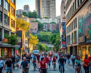 Fotoausstellung über urbane Szenen