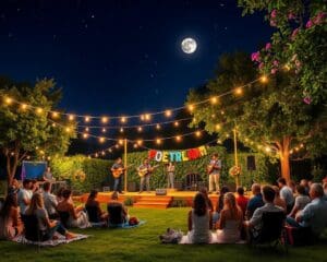 Poetry Slam und Musik in der Sommernacht