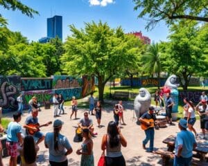 Urban Art und Musik im Park