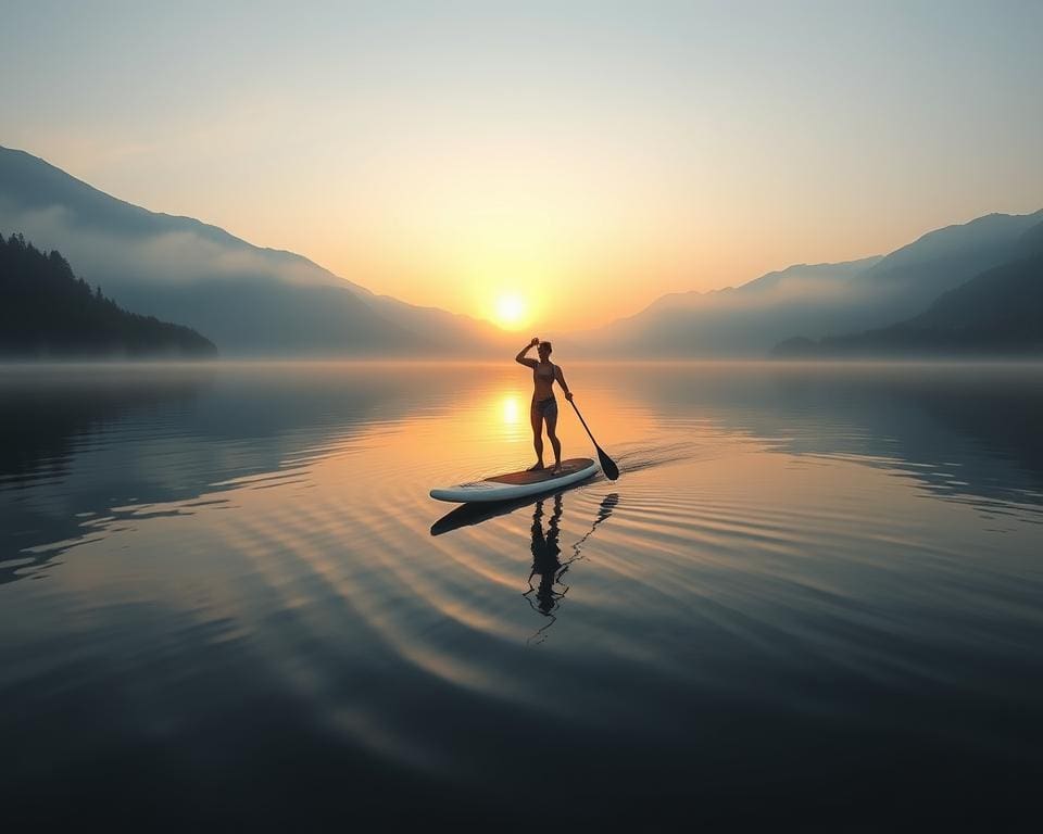 Balance finden beim Stand-up-Paddling