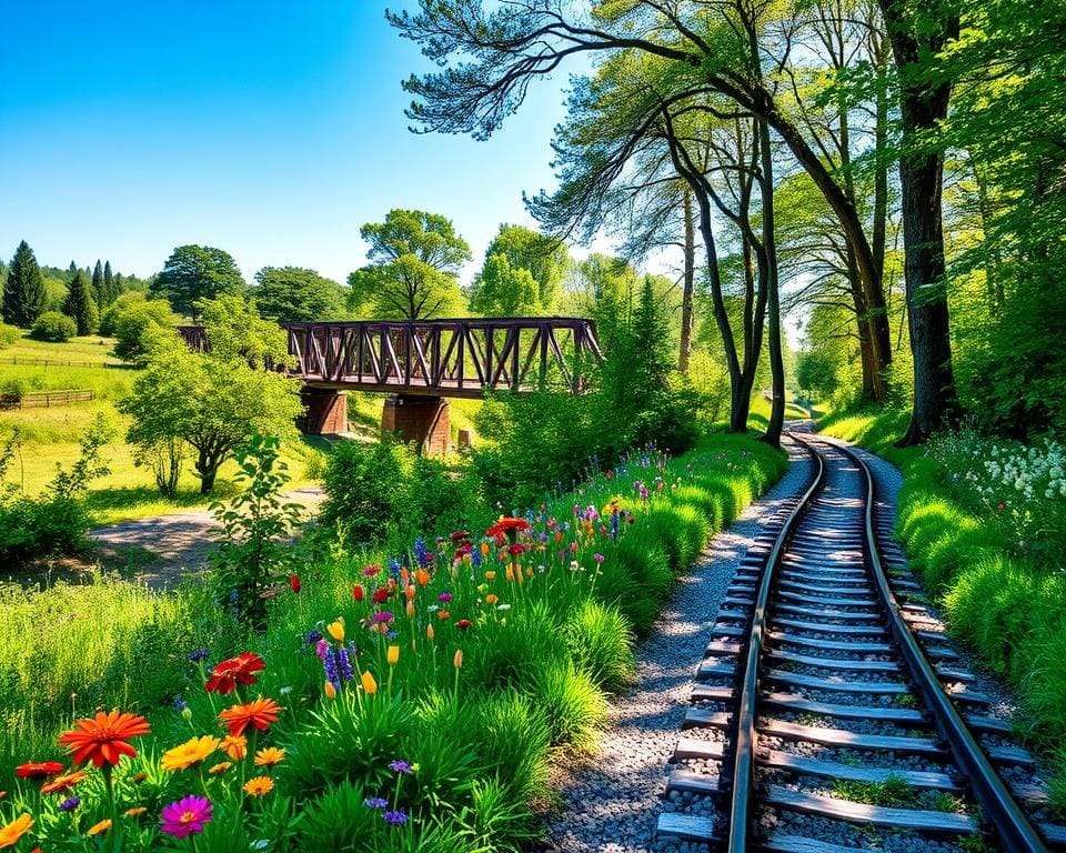 Fahrradtouren auf alten Bahntrassen: Natur pur