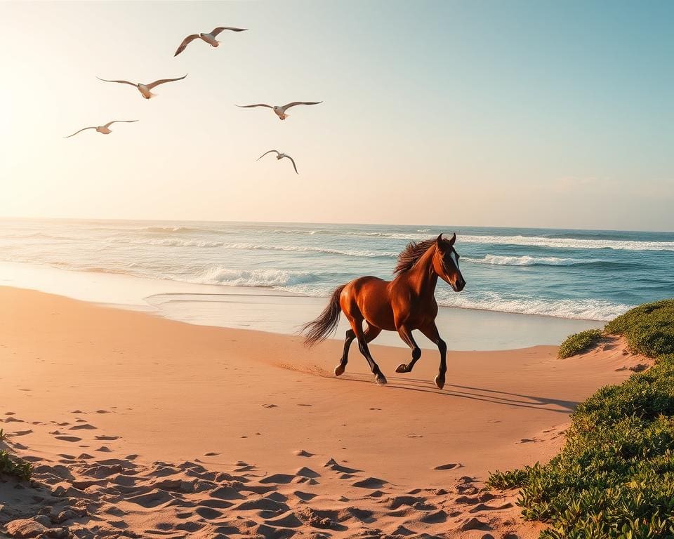 Naturerlebnis beim Reiten am Meer