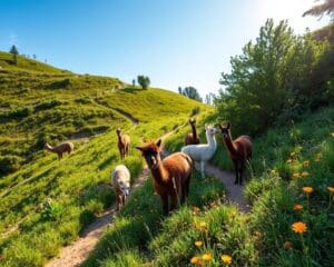 Wanderungen mit Lamas: Exotische Begleiter