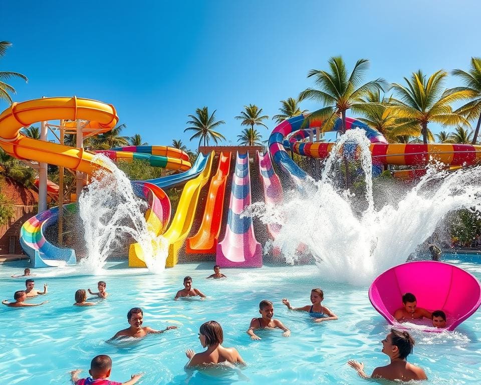 Rutschen und Spaß im Wasserpark