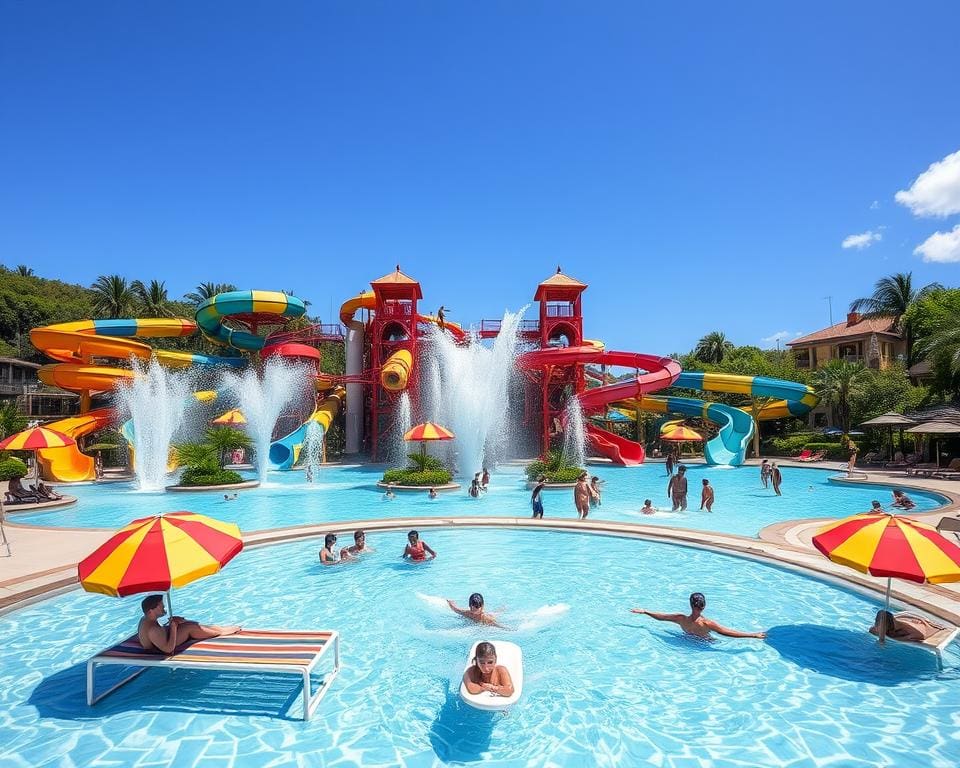 Wasserparks besuchen: Rutschen und Spaß